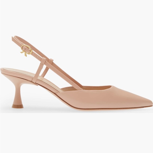 Gianvito Rossi ascent 55 sling back pump SZ 40 nude - Picture 2 of 15